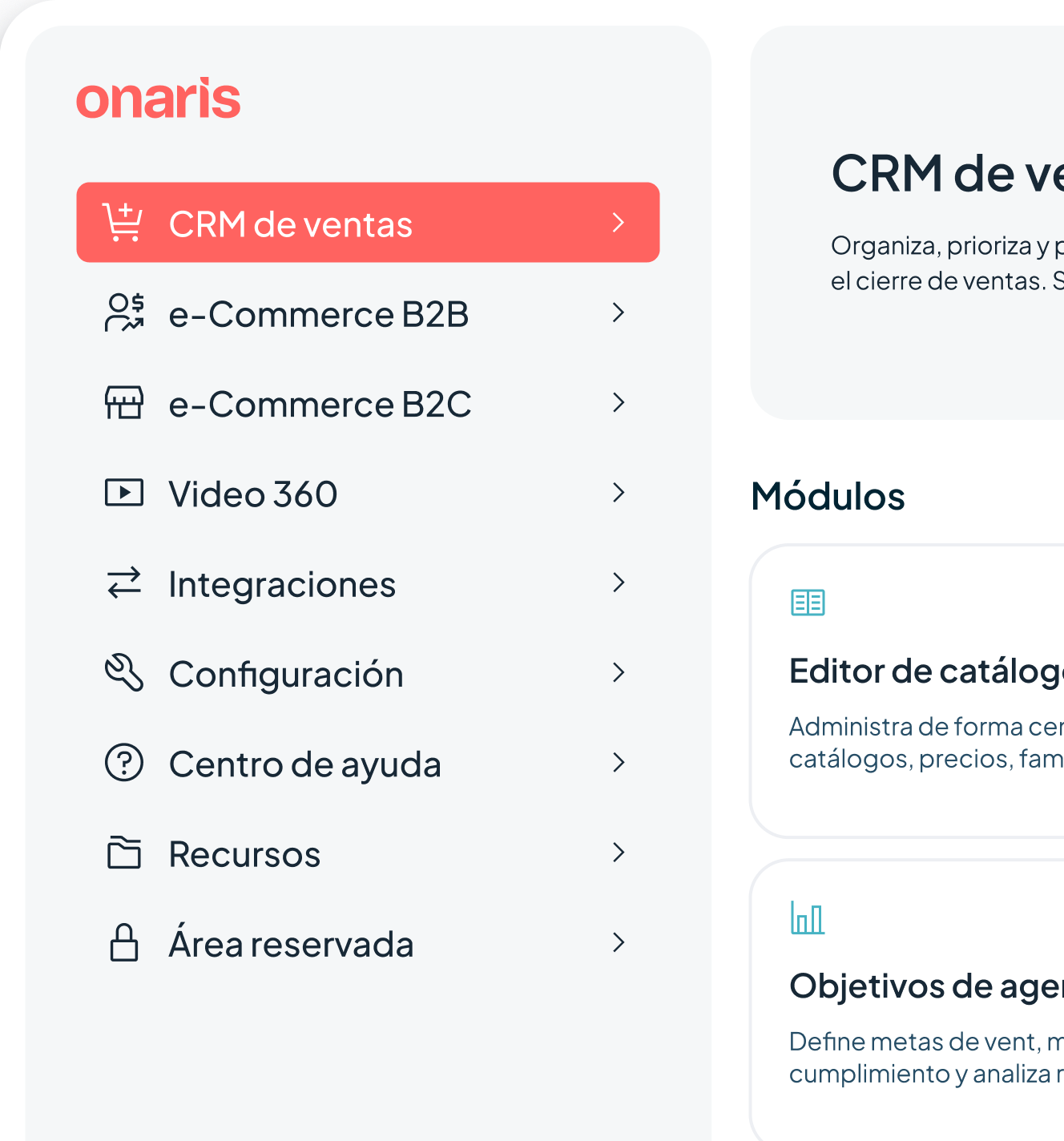 Homepage Onaris
